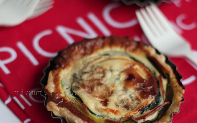 Tartelettes tourbillon de légumes & roquefort Papillon