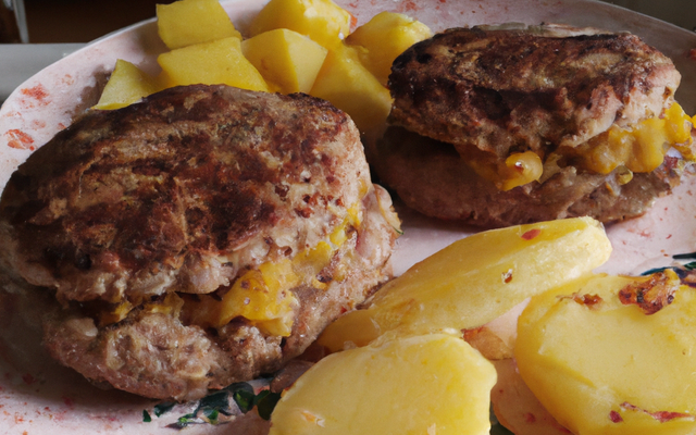 Hamburgers de pommes de terre maison