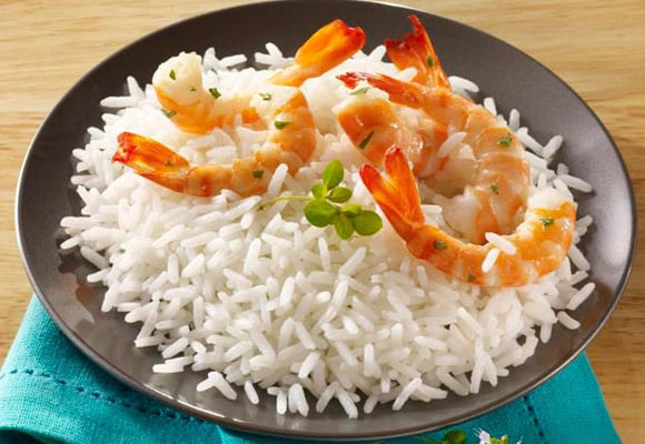 Riz Basmati aux crevettes et lait de coco