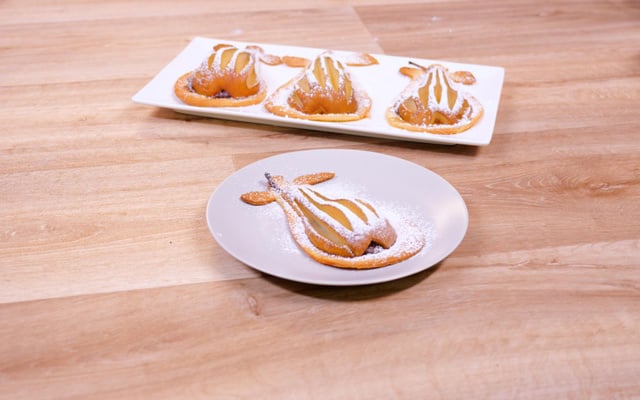 Tartelettes poires-chocolat