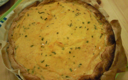 Tarte à la courge et saumon fumé