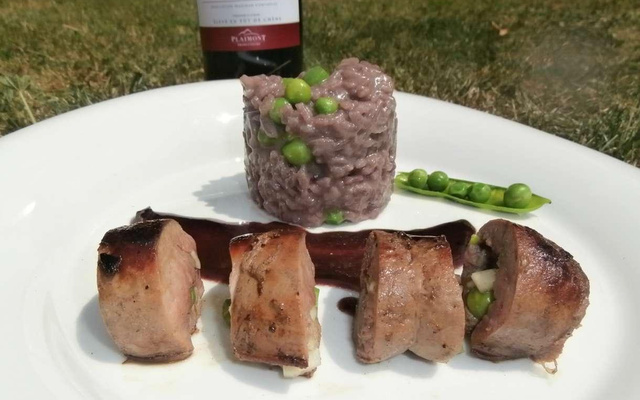 Foie de veau au madiran et à l'ail frais