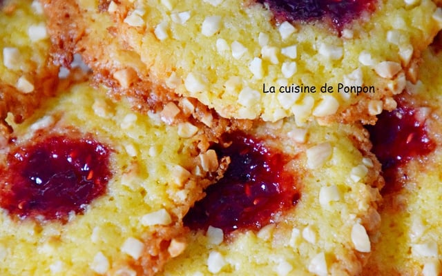 Croquants à la confiture de framboise