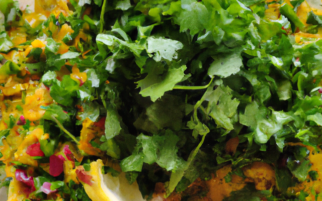 Vinaigrette de praires au curry et herbes fraîches