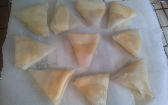 Samoussas au Maroilles et à la bière de printemps