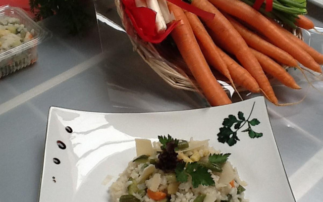 Risotto aux légumes de printemps