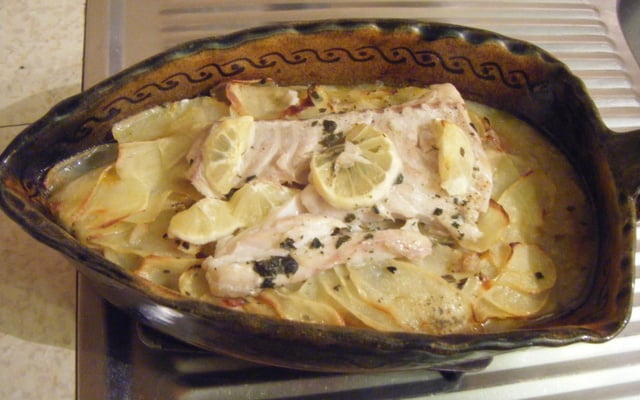 Queue de cabillaud au four