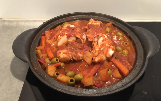 Tajine de poisson aux légumes