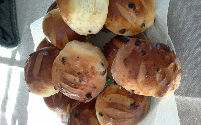 Petits pains au lait et pépites de chocolat