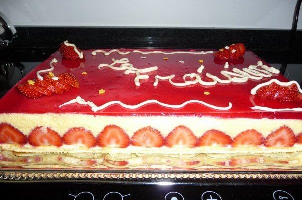 Fraisier et sa crème chiboust