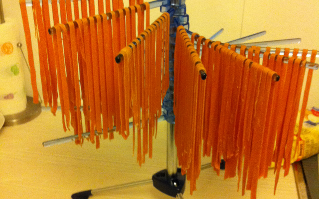 Pâtes fraîches colorées