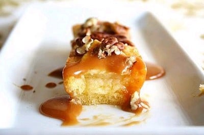 Lingots aux pommes, caramel & noix de pécan