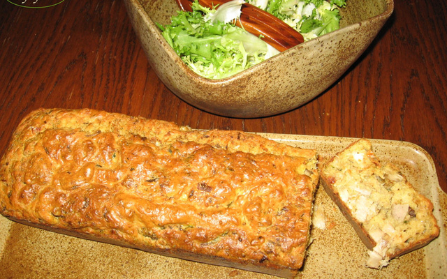 Cake lapin, courgette, tapenade