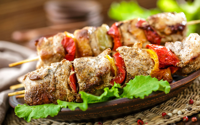 Brochette de poulet tandoori