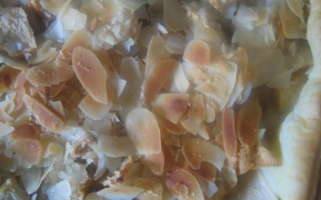 Tarte pommes et  pâte d'amande