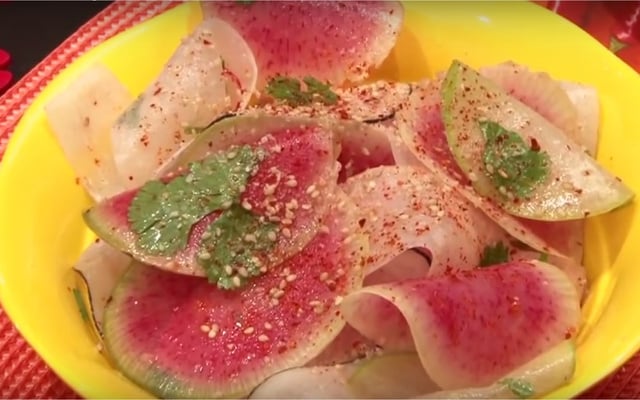 Salade de radis au gomasio