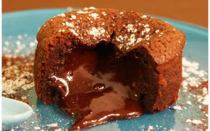 Cœurs coulants au chocolat