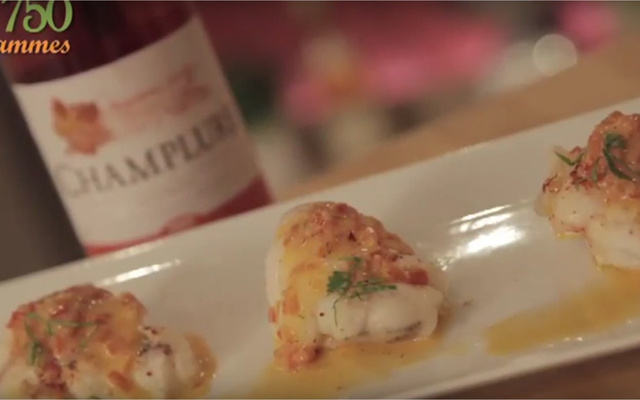 Filet de lotte, beurre rosé aux poivrons