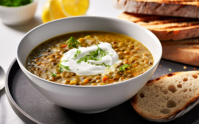 Lentilles aux lardons au Companion