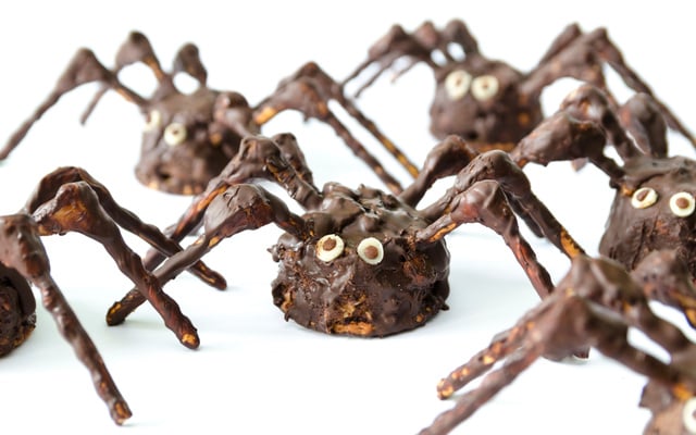 Araignées d'Halloween au chocolat
