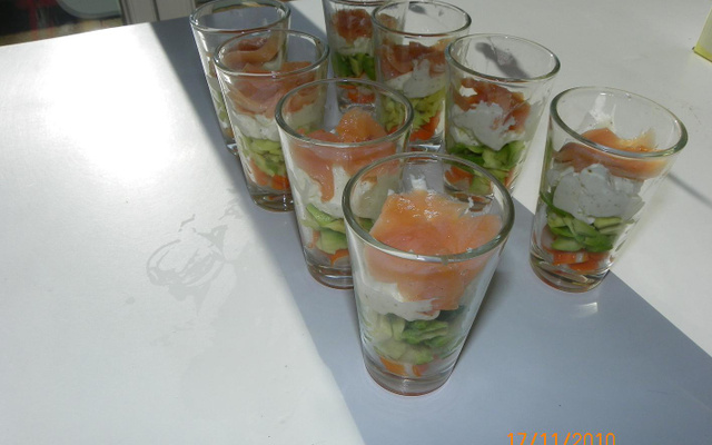 Verrine au carré frais gervais