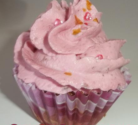 Cupcake cerise spéculoos