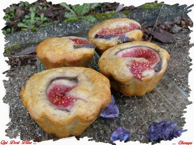 Muffins figues & huile d'olive (sans beurre )