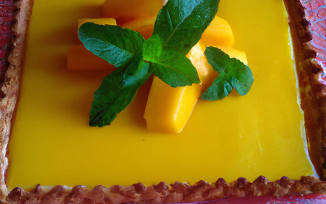 Tarte à la mangue