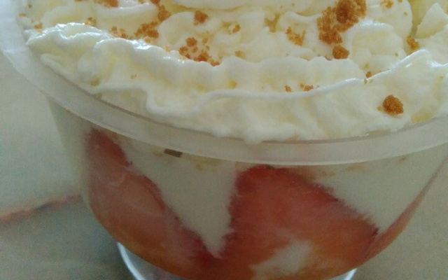 Trifle aux fraises speculoos