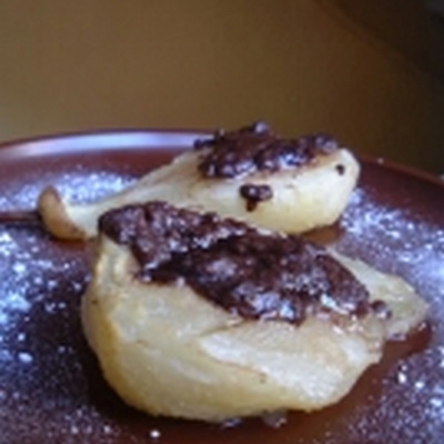 Poire au chocolat traditionnelle