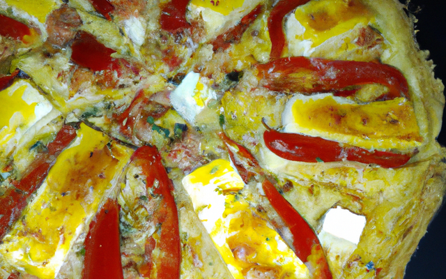 Quiche légère aux poivrons et féta