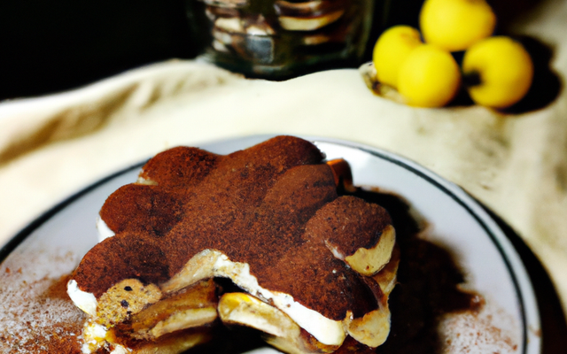 Tiramisu poire chocolat tout léger