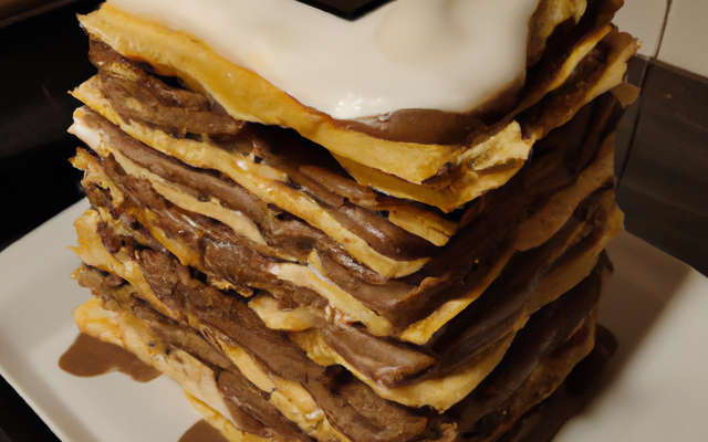 Millefeuilles revisité à la mousse au chocolat