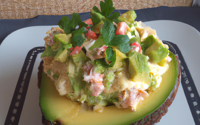 Choux au crabe et à l'avocat