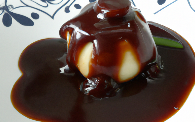 Capeline de chocolat sauce bourbon