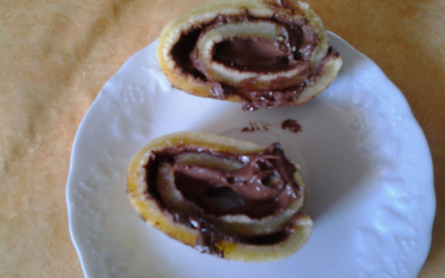 Gâteau roulé au Nutella, façon gênoise