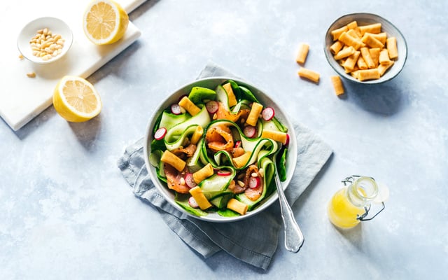 Salade fraîcheur aux Crêpes Fourrées Boursin Gavottes®