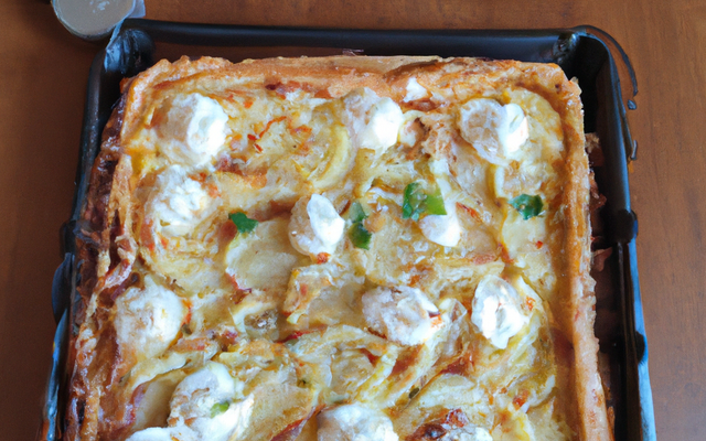 Tarte de pommes de terre au boursin