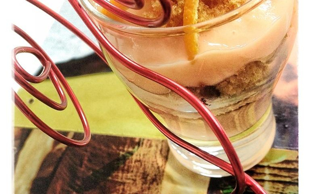 Crème a l'orange et pain d'épices