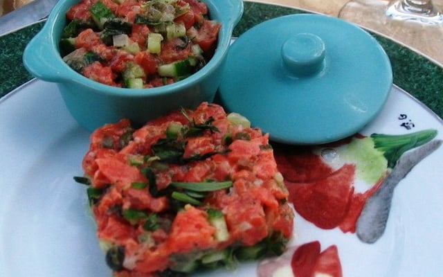 Tartare de saumon classique