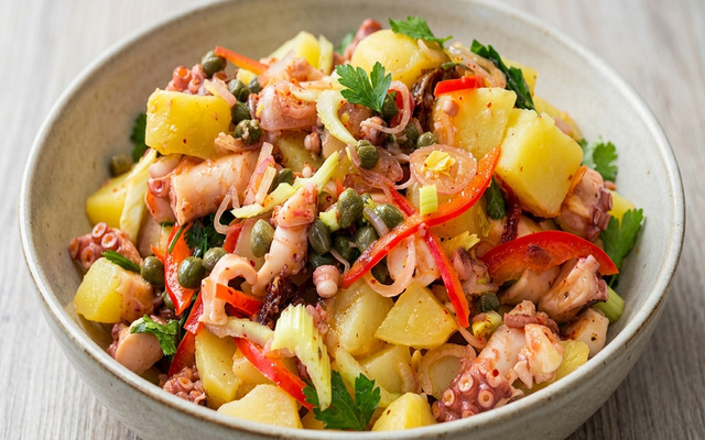Salade de poulpe et pomme de terre