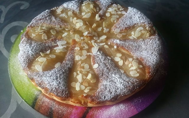Tarte poire-chocolat de grand-mère