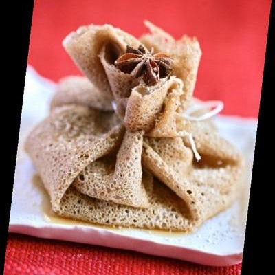 Aumonière de poires Banania