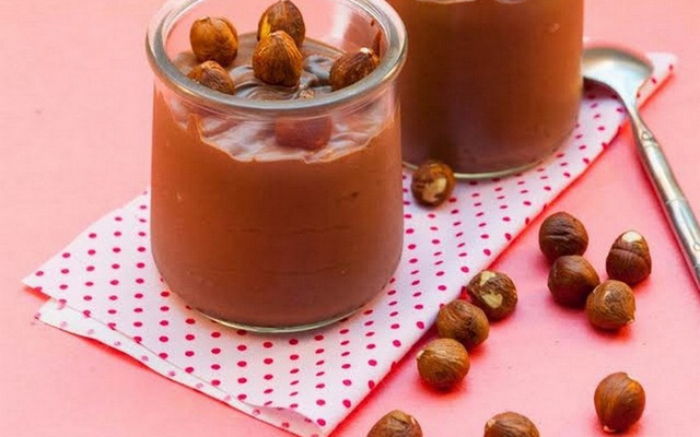 Mousse chocolat noisettes