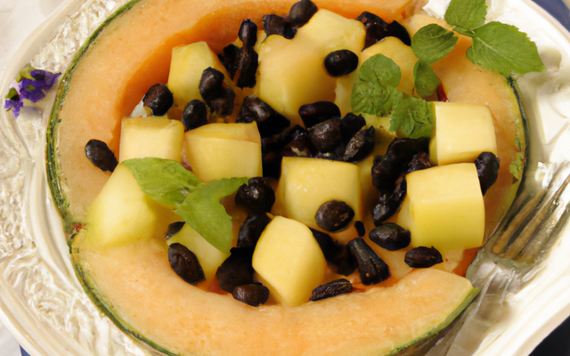 Melon aux myrtilles