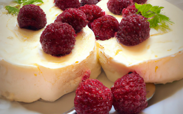 Fromage blanc aux framboises