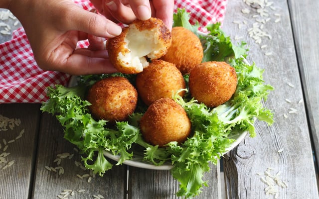 Croquettes de riz à la mozzarella