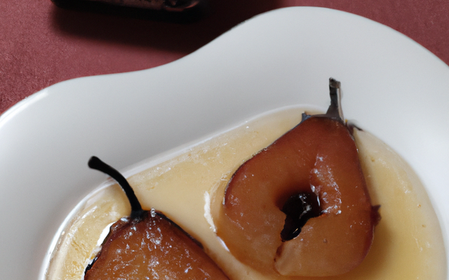 Poires Belle Hélène à la vanille Bourbon