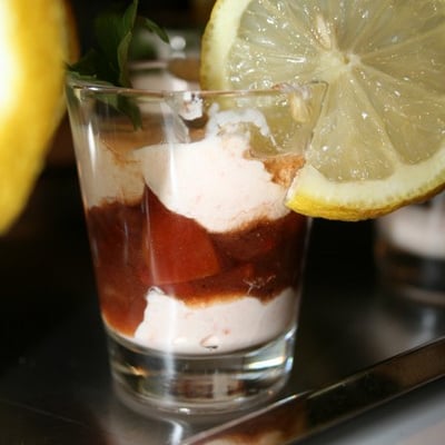 Verrine au saumon fumé et tomates