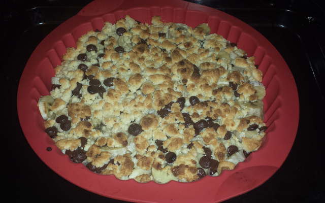Crumble chocolat banane